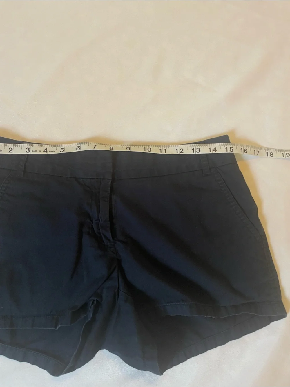 J. Crew Women's‎ Navy Tailored Chino “Broken-In” 100% Cotton Shorts, Size 4